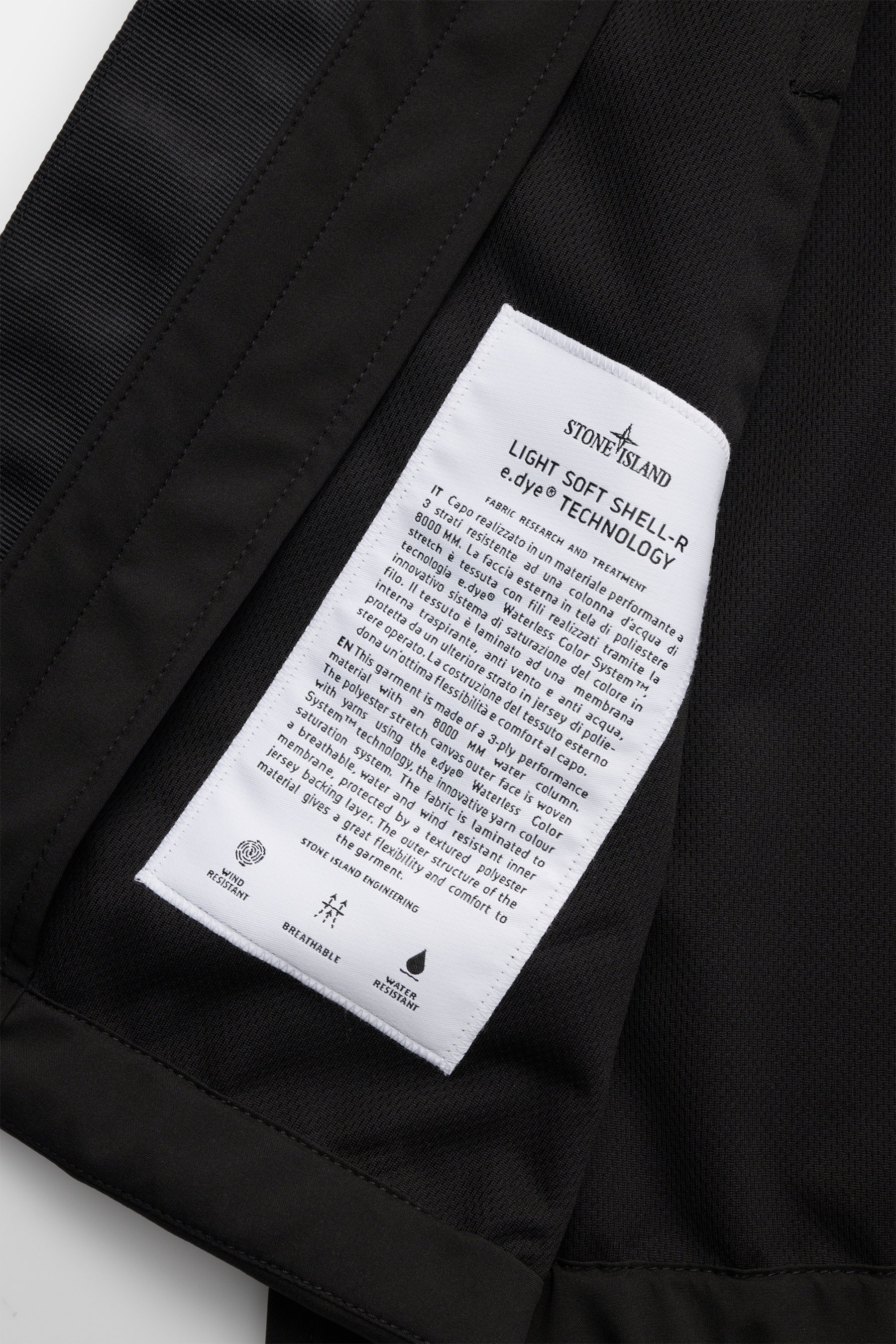 STONE ISLAND jacket 'Light Soft Shell-R' black