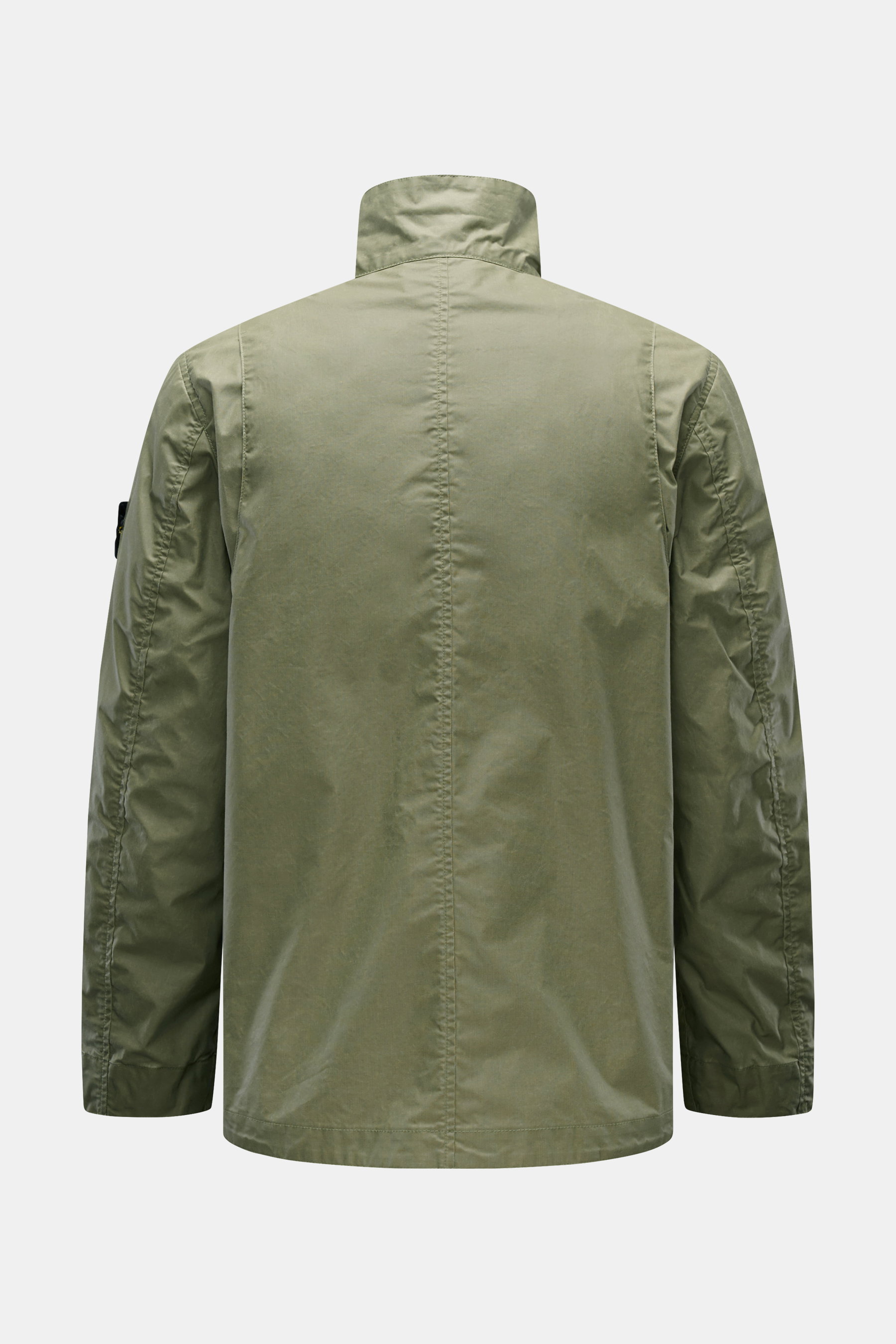 STONE ISLAND waxed jacket 'Waxed Pigment Cotton Tela' olive