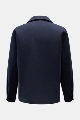 04651/ A trip in a bag Seersucker-Overshirt navy