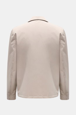 Brunello Cucinelli Jacke sand, Rückansicht, leichte wattierte Microfaserjacke mit Umlegekragen, wind- und wasserabweisend, Regular Fit.