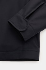Zegna Jacket 'Motorin' navy close-up from above showing sleeve cuff and hem, made of high-quality microfiber, soft, wind- and water-repellent. <section class="text-token-text-primary w-full focus:outline-none [--shadow-height:45px] has-data-writing-block: