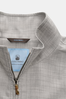 Colombo Cashmere Blouson 'Nicholson' grau meliert