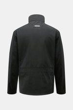 Back view of Barbour Field jacket 'Sanderling' navy in lightweight cotton-microfibre blend with standing collar, leather logo, and functional design.

Description:
<p>Lightweight, functional and in classic style: The versatile field jacket 'Sanderling' by