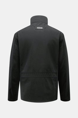 Back view of Barbour Field jacket 'Sanderling' navy in lightweight cotton-microfibre blend with standing collar, leather logo, and functional design.

Description:
<p>Lightweight, functional and in classic style: The versatile field jacket 'Sanderling' by