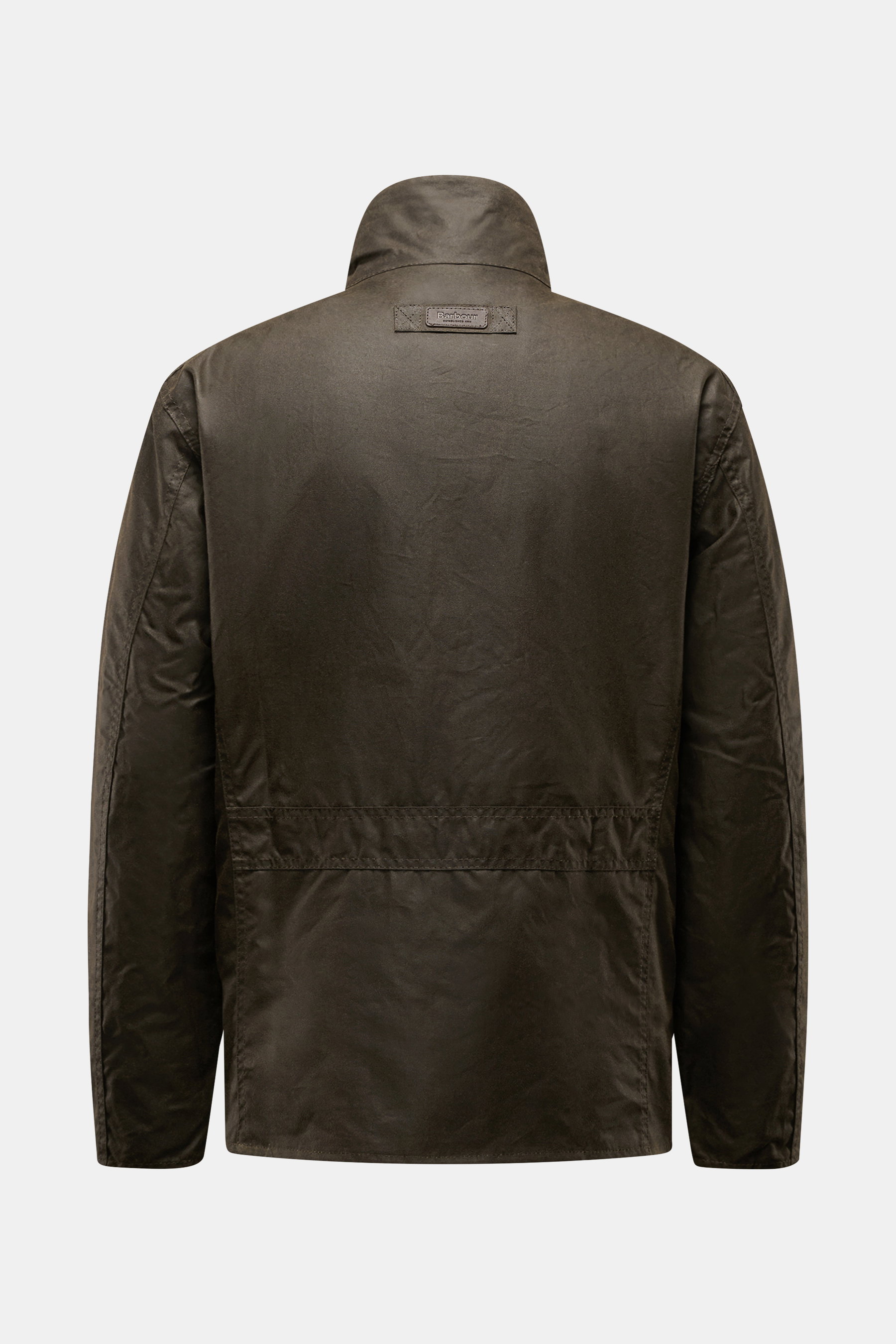 BARBOUR waxed jacket 'Sander' dark olive