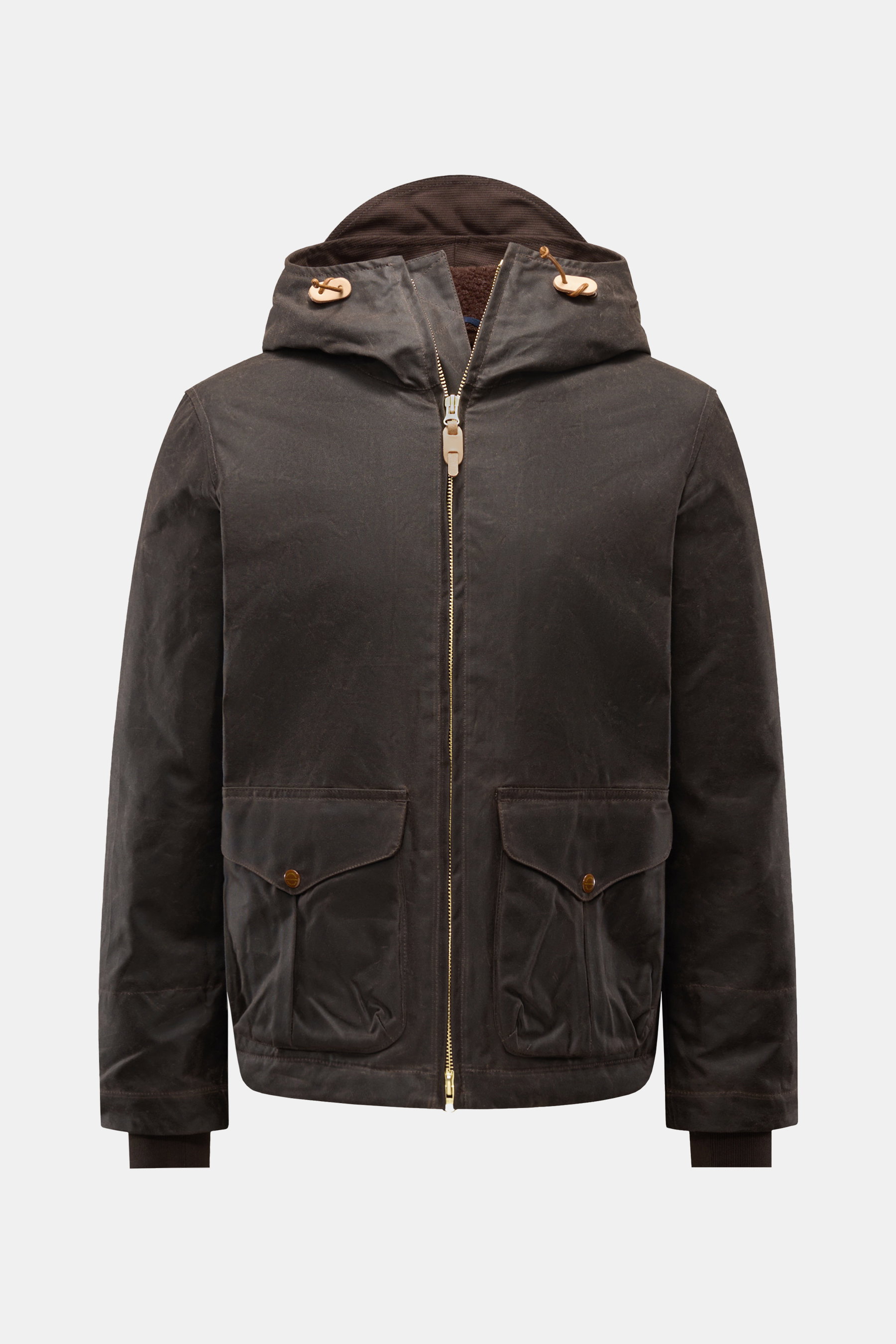 Manifattura Ceccarelli Wachsjacke 'Blazer Coat' dunkelbraun