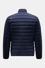 UBR Daunenjacke 'Supersonic' navy Rückansicht, Slim Fit, ultraleicht, elastisch, wasserabweisend, mit reflektierendem Logo und verschweißten Nähten.