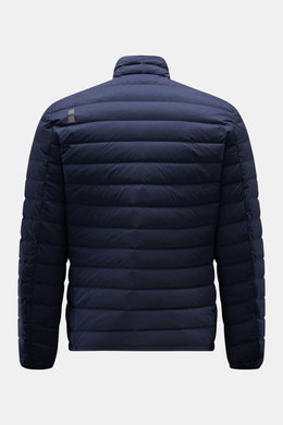 UBR Daunenjacke 'Supersonic' navy Rückansicht, Slim Fit, ultraleicht, elastisch, wasserabweisend, mit reflektierendem Logo und verschweißten Nähten.