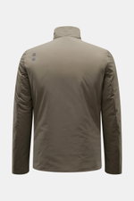 UBR Jacke 'Viper' graugrün, Rückansicht, superleichte, elastische Microfaser, wasserabweisend, Slim Fit, zwei-Wege-Reißverschluss, reflektierende Details.