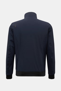 UBR Blouson 'Delta' navy, Rückansicht, Slim Fit, Stehkragen mit Rippstrick, glatter Griff, elastische Microfaserqualität, Saum- und Rippbündchen