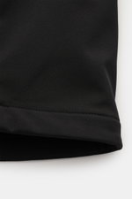 C.P. Company Softshell-Jacke 'C.P. Shell-R Goggle Jacket' schwarz, Detailansicht des Ärmelendes aus recycelter Microfaser, wind- und wasserabweisend, slim fit, elastisch.
