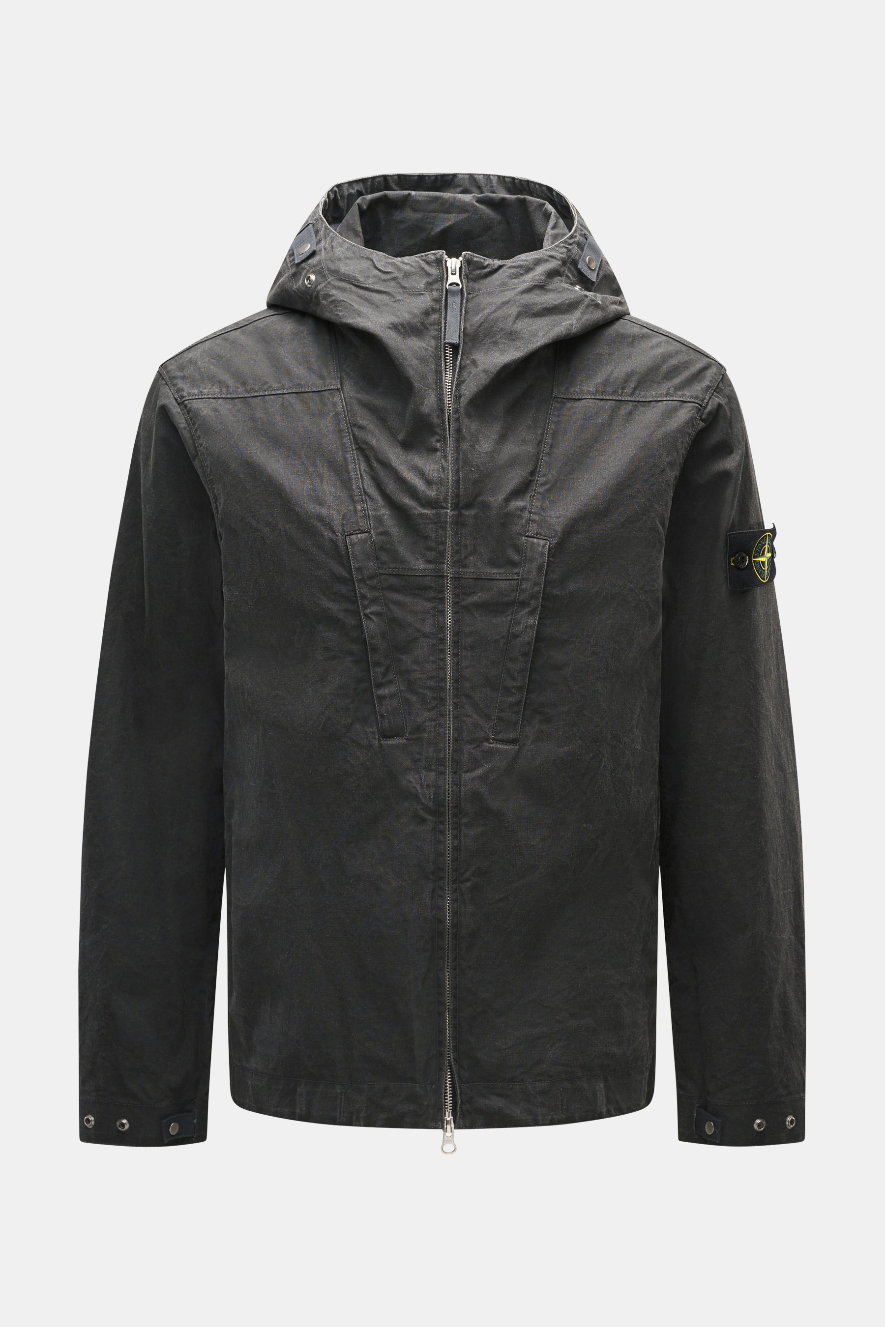 Stone Island Jacke 'No Seasons Tela Resinata' dunkelgrau
