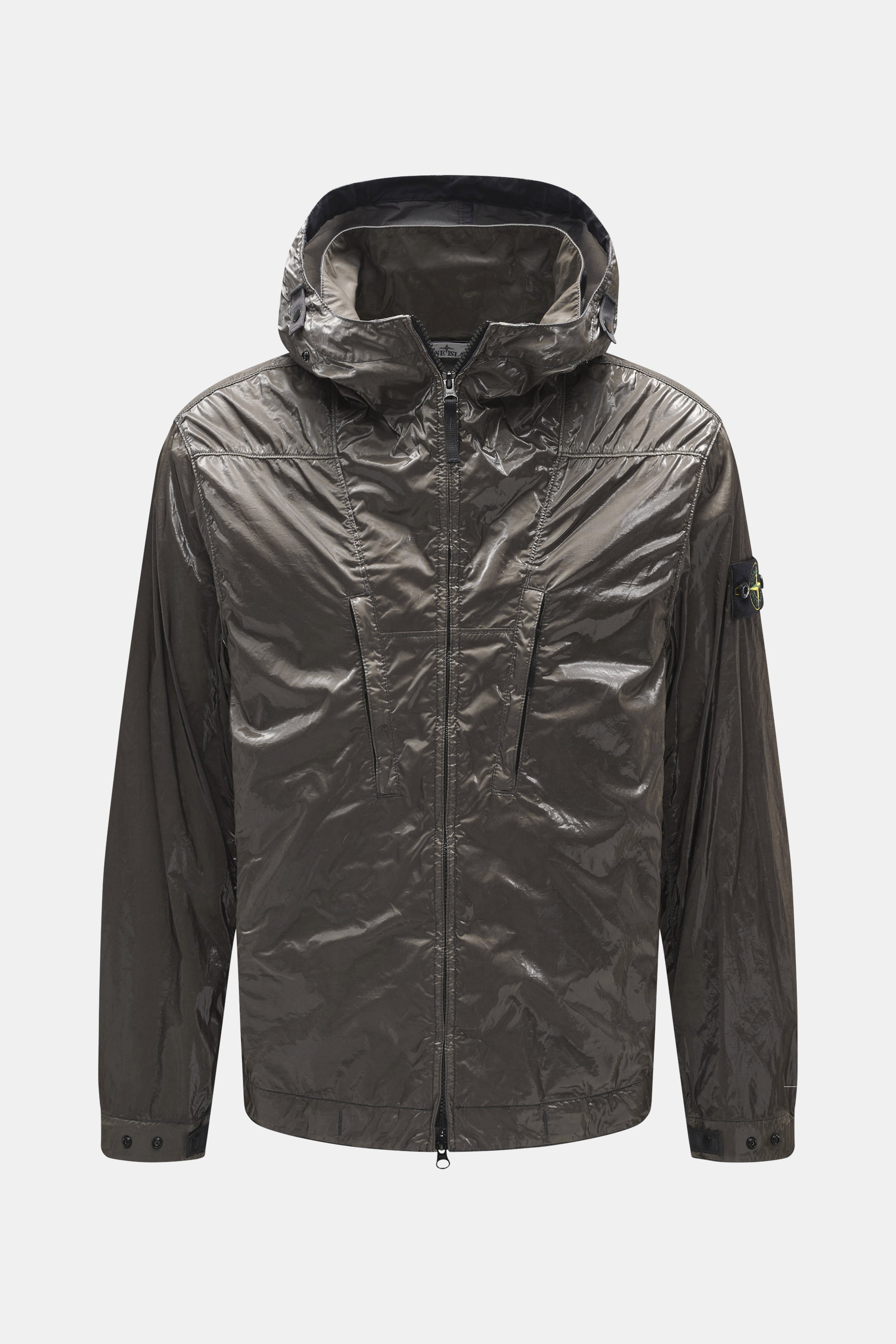 Stone Island Jacke 'No Seasons Nylon Prismatico-TC' graugrün