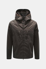 Stone Island Jacke 'No Seasons Raso Gommato Cover Transparente-TC' graubraun