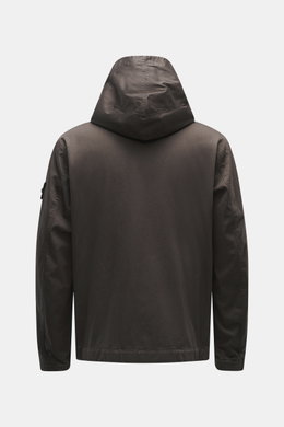 Stone Island Jacke 'No Seasons Raso Gommato Cover Transparente-TC' graubraun