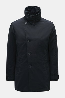 Stone Island Jacke 'David-TC Ghost Piece' navy, frontale Perspektive, Slim Fit, wasserabweisend, Anti-Drop-Finish, gesteppte Wattierung, tonales Badge.