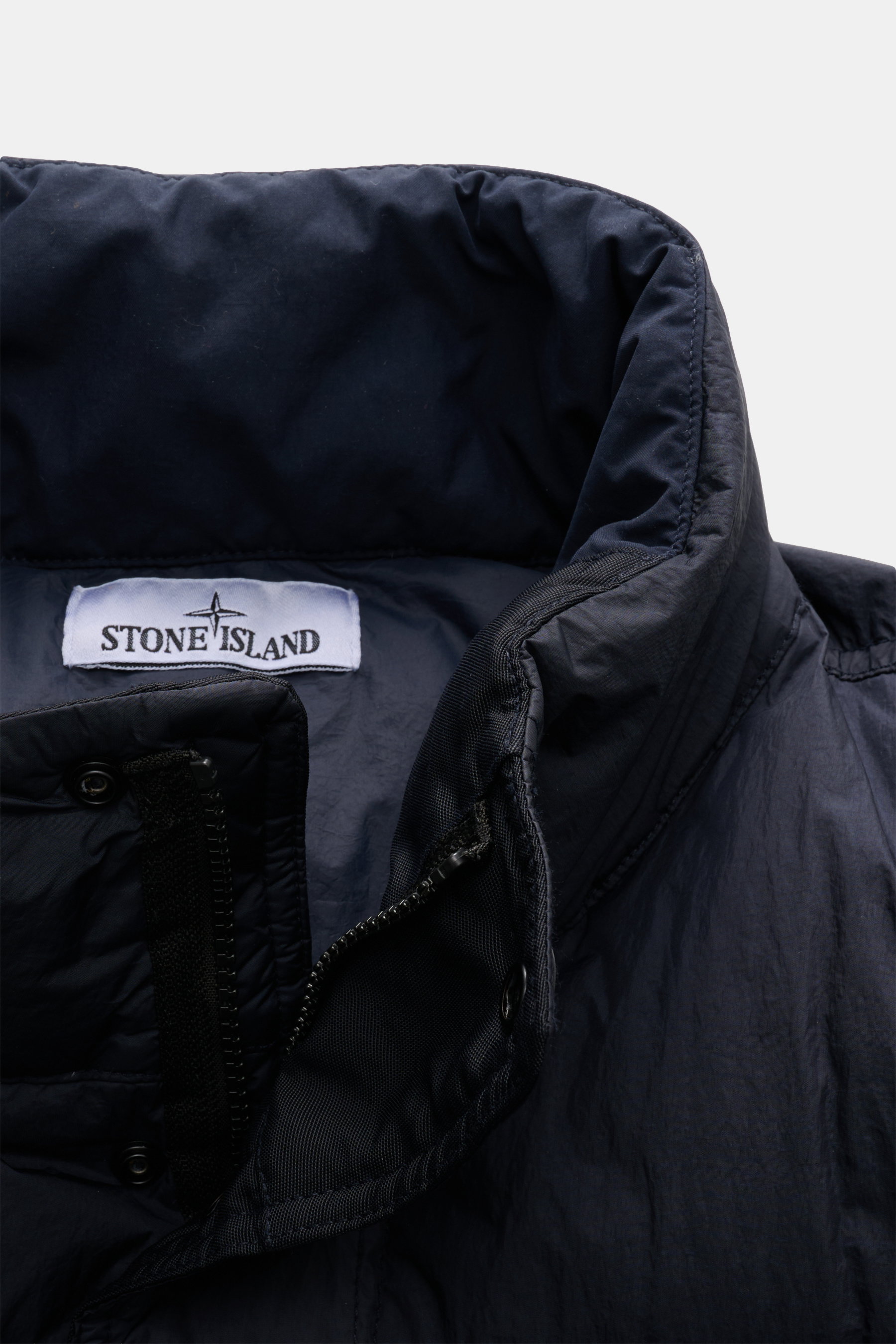STONE ISLAND down jacket 'Garment Dyed Crinkle Reps NY' dark navy