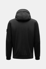 Stone Island Softshell-Blouson 'Light Soft Shell-R e.dye Technology' schwarz, Rückansicht, Kapuze, wind- und wasserabweisend, Slim Fit, elastische Microfaser.
