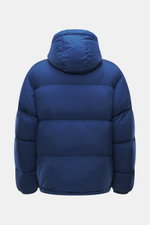 Canada Goose Daunenjacke 'Sterling' dunkelblau, Rückansicht, hochwertige Microfaser, glatter Griff, wasserabweisend, wärmende Daunenfüllung, Oversized Fit, wattierte Kapuze.
