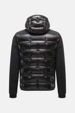 Parajumpers Softshell-Daunenjacke 'Vigolo' schwarz von hinten, Ripstop Microfaser, Softshell, Daunenfüllung, wasserabweisend, atmungsaktiv, Slim Fit.