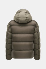 Parajumpers Daunenjacke 'Notigi' khaki, Rückansicht, ultraleichtes Nylon-Ripstop, Microfaser, Kapuze, wind- und wasserabweisend, Daunenfüllung.