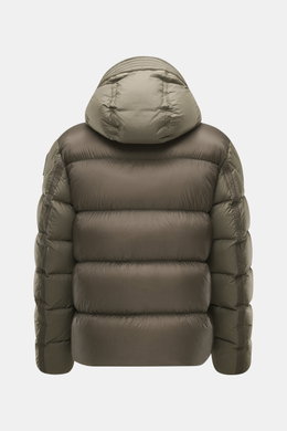 Parajumpers Daunenjacke 'Notigi' khaki, Rückansicht, ultraleichtes Nylon-Ripstop, Microfaser, Kapuze, wind- und wasserabweisend, Daunenfüllung.