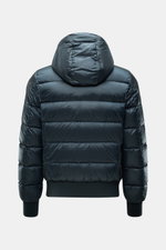 Parajumpers Daunenblouson 'Pharrell' petrol, Rückansicht, gesteppte, wasserabweisende Microfaser mit Kapuze, leichter Daunenfüllung, Slim Fit, winddicht, atmungsaktiv.