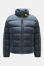 Parajumpers Daunenjacke 'Duleek' navy, Frontansicht, Regular Fit, strapazierfähige Microfaser, Super Light Weight Daunenfüllung, wind- und wasserabweisend, atmungsaktiv, Zwei-Wege-Reißverschluss, Stehkragen mit Knopfriegel, Zipper-Fronttaschen, Weblabel a