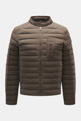 Front view of Belstaff Down jacket 'Chassis' dark brown, a lightweight, water-repellent slim fit jacket with stand-up collar.

Description:  
<p>Essential outdoor must-have in casual BELSTAFF style: The lightweight down jacket 'Chassis' offers unrestricte