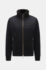 Moorer Cashmere Daunenblouson 'Bellati' navy kariert