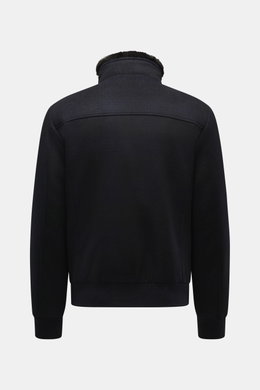Moorer Cashmere Daunenblouson 'Bellati' navy kariert