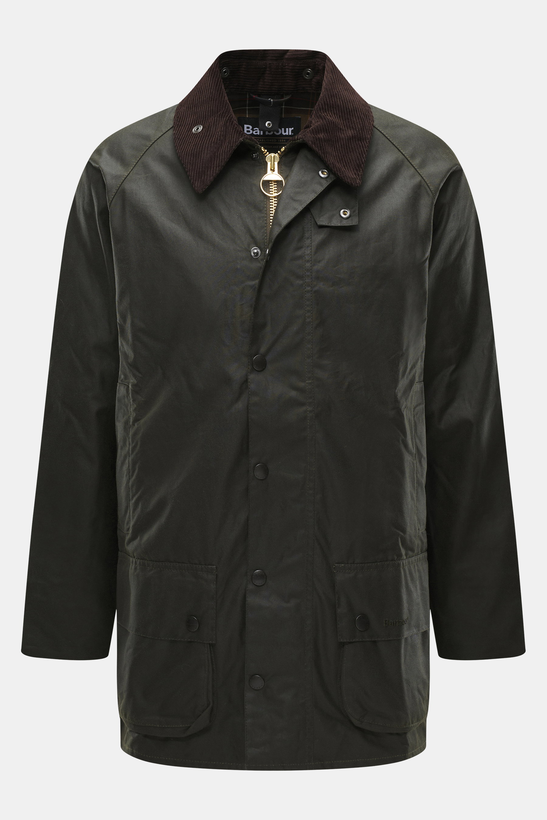 Barbour Wachsjacke 'Beaufort' dark olive