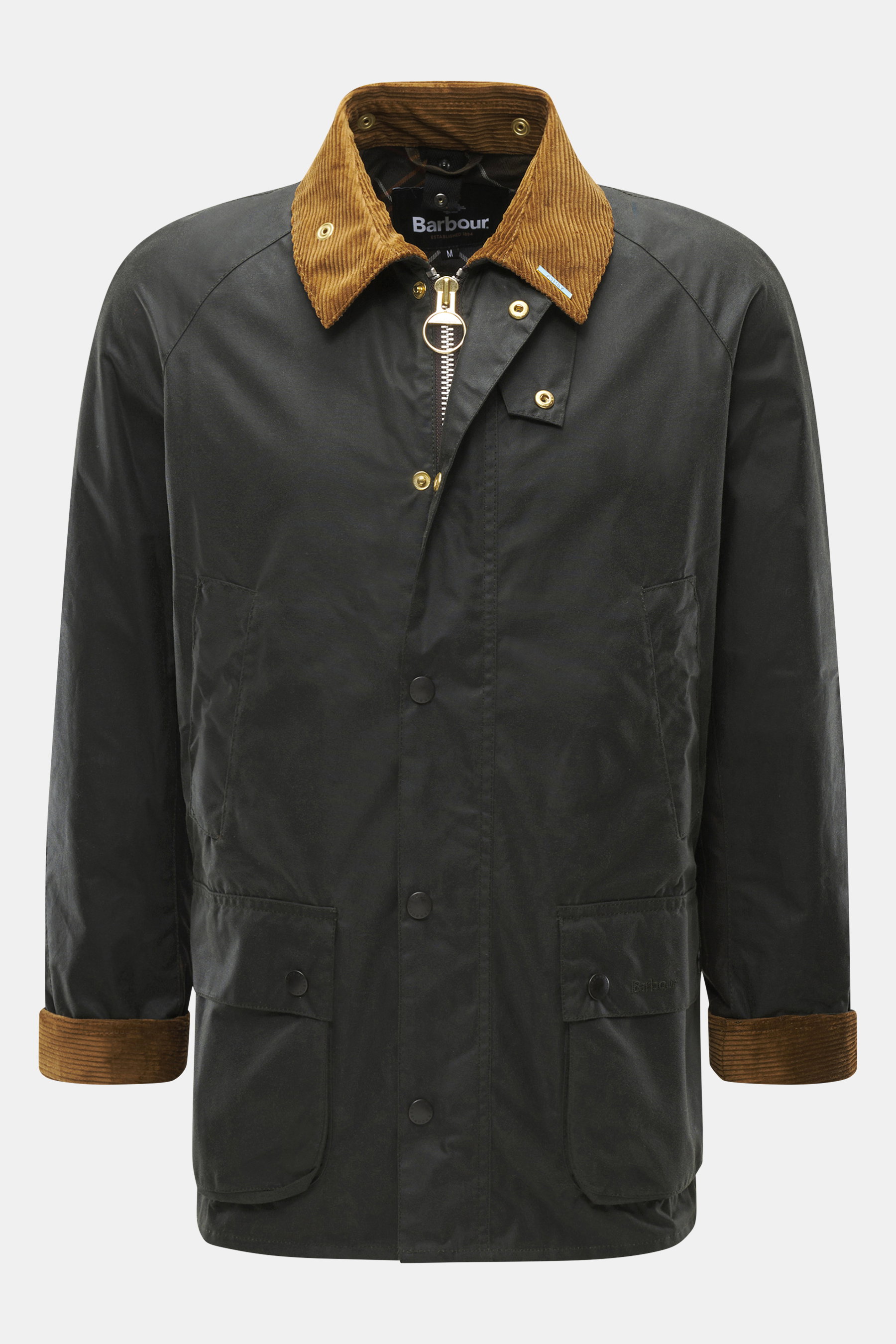 Barbour Wachsjacke 'Ashby' dark olive