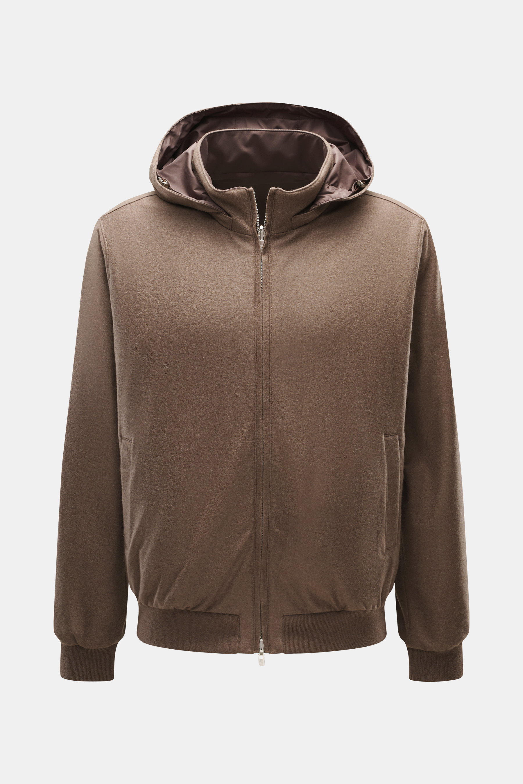 Fedeli Cashmere Wendeblouson 'Stop' braun meliert