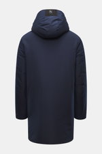 Rückansicht des Sealup Parka 'Hurricane' navy, Regular Fit, wind- und wasserabweisend, mit Kapuze, hochwertiger Microfaser, glattem Griff.