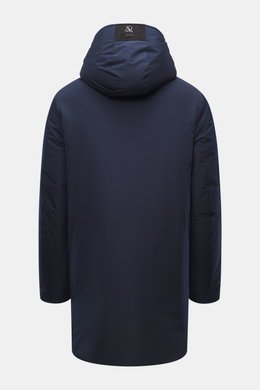 Rückansicht des Sealup Parka 'Hurricane' navy, Regular Fit, wind- und wasserabweisend, mit Kapuze, hochwertiger Microfaser, glattem Griff.