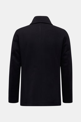Rückansicht der Sealup Cabanjacke 'Amalfi Peacoat' dark navy aus weichem Wolle-Cashmere-Mix mit leichter Wattierung, Slim Fit und breitem Reverskragen.