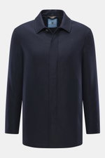 Colombo Jacke navy Frontansicht mit Umlegekragen, Slim Fit, fünf-Knopf-Leiste, Taschen seitlich, Wolle mit Microfaser, zwei Innentaschen.