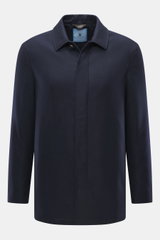 Colombo Jacke navy Frontansicht mit Umlegekragen, Slim Fit, fünf-Knopf-Leiste, Taschen seitlich, Wolle mit Microfaser, zwei Innentaschen.