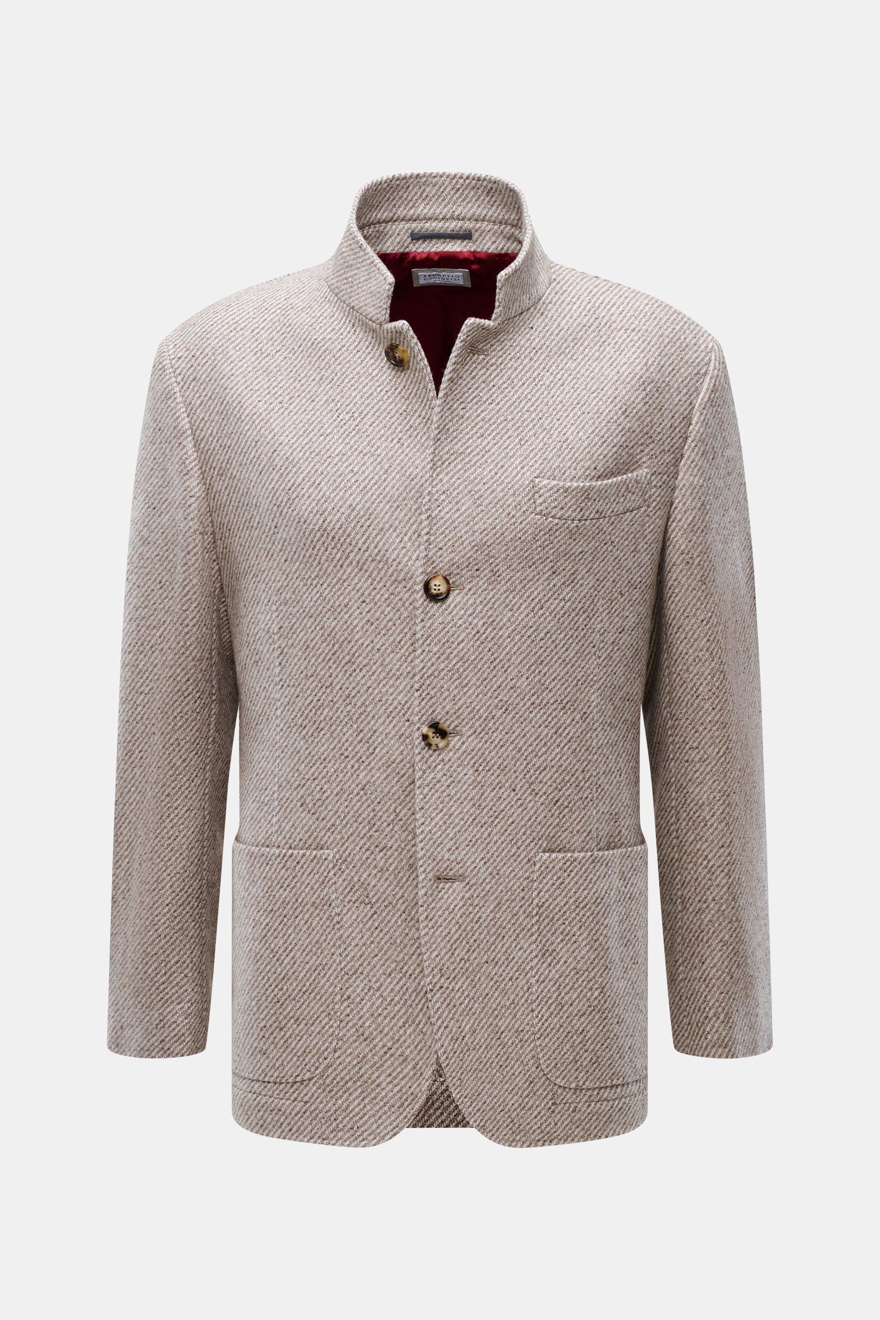 Brunello Cucinelli Jacke beige meliert