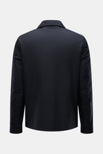 Brunello Cucinelli Jacke navy, Rückansicht, Slim Fit, hochwetige Microfaser, weicher Griff, wind- und wasserabweisend, leichte Wattierung, Umlegekragen.