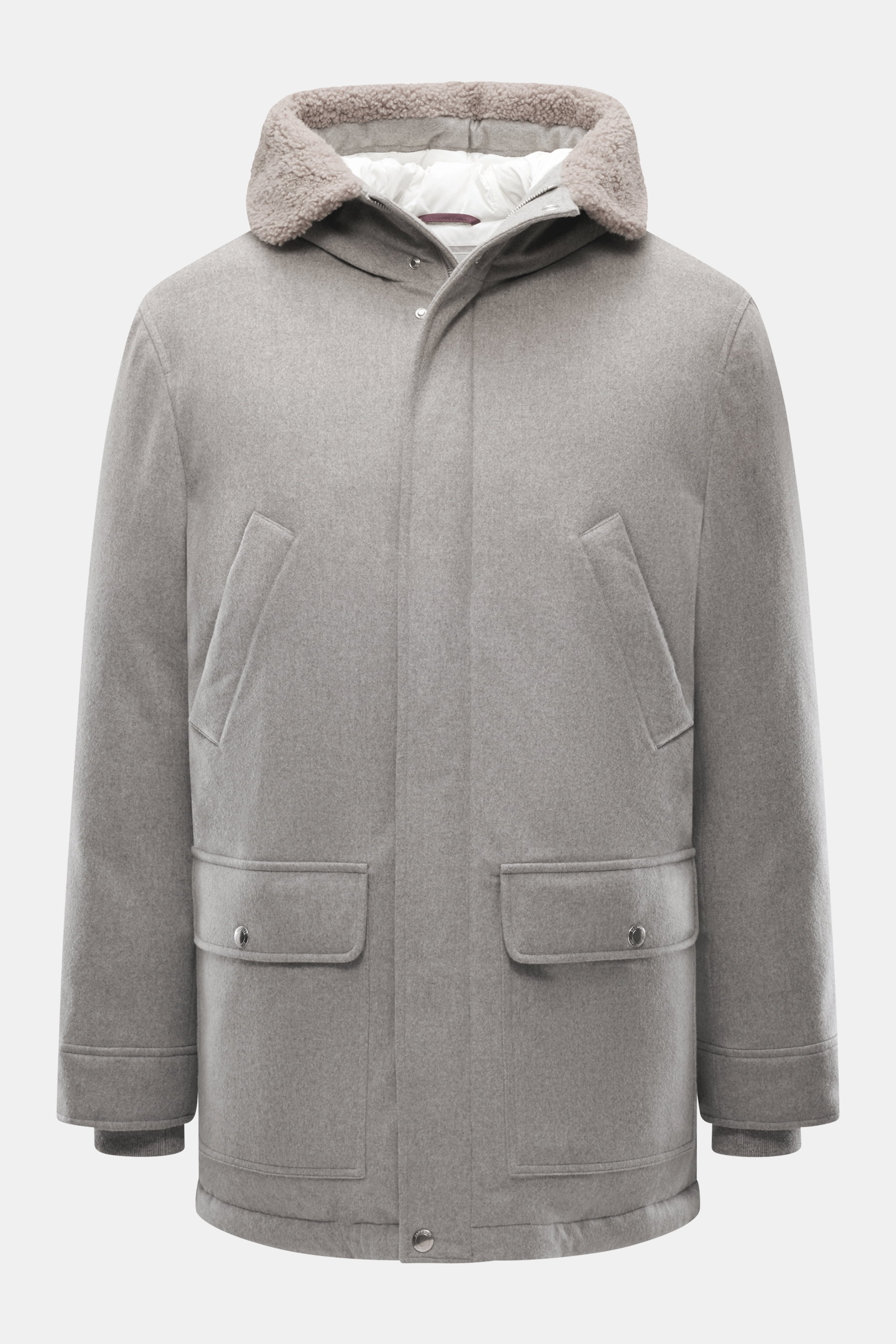 Brunello Cucinelli Jacke grau meliert