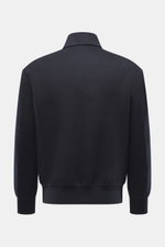 Rückansicht des Rifugio Blouson 'Favola' navy aus Wolle-Cashmere-Mix, slim fit mit Stehkragen, Bündchen und weichem Griff.