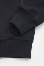 Rifugio Blouson 'Favola' navy in Nahaufnahme von Ärmelbündchen, weicher Wolle-Cashmere-Mix, Slim Fit, ungefüttert, blousontypisch.