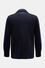 Alt tag (124 characters):  
Back view of Zegna Jacket navy in wool and cashmere with adjustable collar, sleeve cuffs, and rear side vents, slim fit design.

Description:  
<p>The lightweight jacket by ZEGNA made of wool and cashmere features a boxy cut an