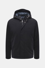 Herno Daunenjacke dark navy, sportives Winter-Essential, Frontansicht, leichte Daunenfüllung, wasserabweisend, Kapuze mit Tunnelzug, Reißverschluss, Zipper-Taschen, gesteppter Futterstoff, Regular Fit.