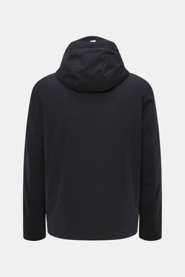 Herno Daunenjacke dark navy, Rückansicht mit Kapuze, sportive Winterjacke mit wasserabweisender Microfaser, Daunenfüllung, Regular Fit.