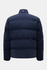 Rückansicht der Herno Daunenjacke navy im Blouson-Look, wasserabweisend, mit Daunenfüllung, Microfaser, Regular Fit und gesteppter Optik.