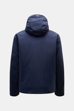 Herno Daunenjacke navy, Rückansicht mit Kapuze, sportive Winterjacke aus hochwertiger Microfaser, Daunenfüllung, wasserabweisend, Regular Fit.
