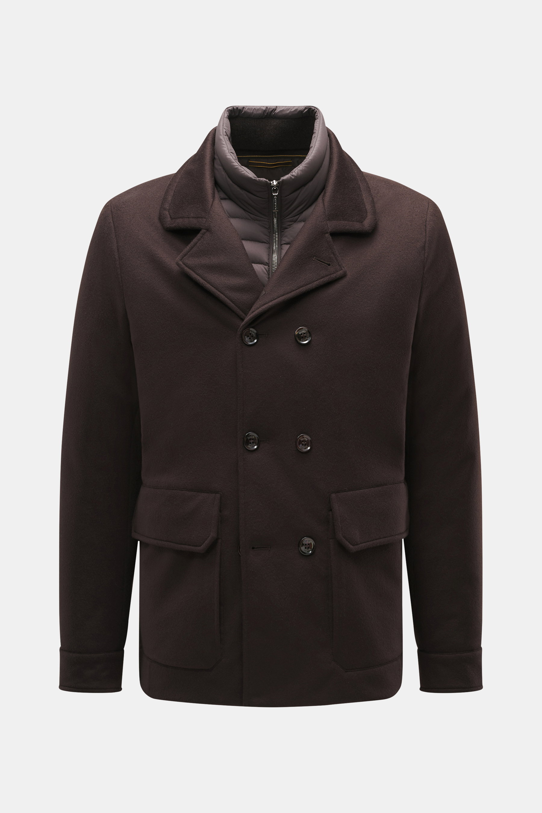 Moorer Cashmere Cabanjacke 'Bas' dunkelbraun